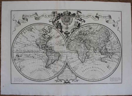 : Mappe monde a l'usage du Roy Par Guillaume Delisle 