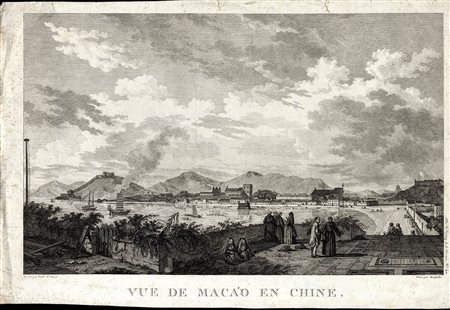 LOUIS JOSEPH MASQUELIER (1741-1811) ATLAS DU VOYAGE DE LA PEROUSE: Vue de Macao en Chine