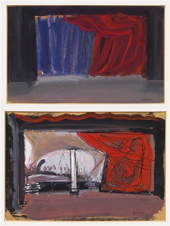 Mario Sironi, Studi di scenografia per il «Don Carlos», 1950