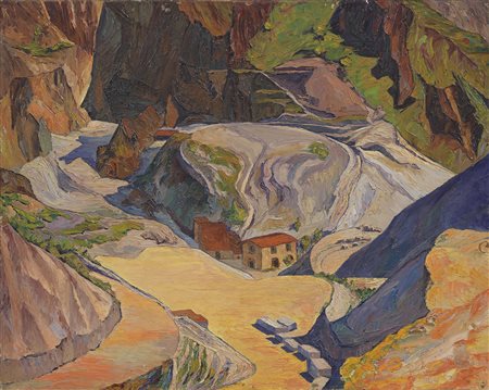 Ettore Cosomati, Il Poggio, nelle cave di Carrara, 1926 ca.