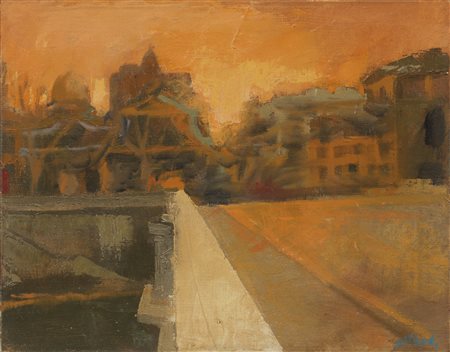 Ugo Attardi, Paesaggio, 1968