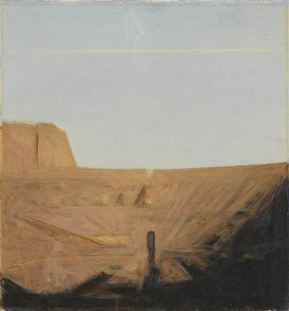 Piero Guccione, Piccolo studio per tramonto romano, 1993