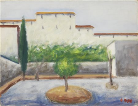 Ottone Rosai, Il giardino, 1955 ca.