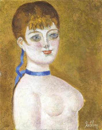 Franco Gentilini, Ragazza con nastrino blu, 1979