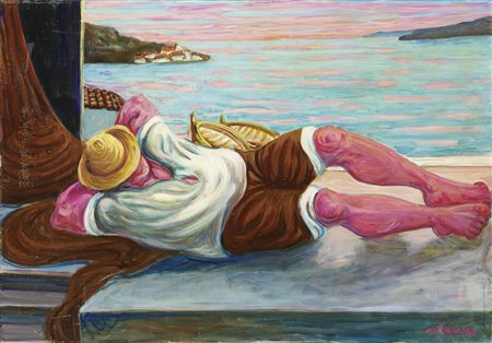 Giuseppe Migneco, Pescatore che dorme, 1978