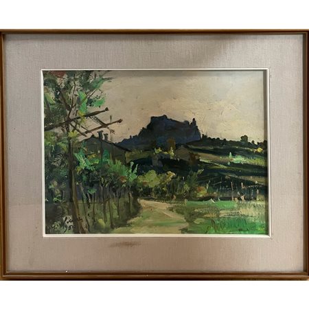 G.Giuliani (1893-1965), Paesaggio, Olio su tela