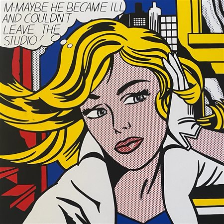 Roy Lichtenstein “M. Maybe he became ill and couldn’t leave the Studio” 1967