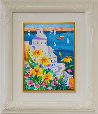 Athos Faccincani “Fiori gialli a Santorini”