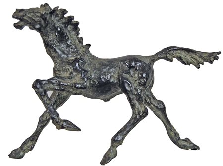 MURER AUGUSTO Falcade 1922 - Padova 1985 Cavallo 1984 scultura in bronzo es....