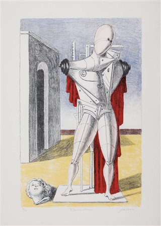 DE CHIRICO GIORGIO Volos 1888 - Roma 1978 Il Trovatore solitario 1970...