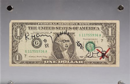 HARING KEITH  (1958 - 1990) - (ATT.TO) One dollar.