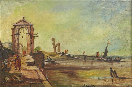 CAPUZZO MARIO (1902 - 1972) - Veduta di Venezia - Capriccio. .