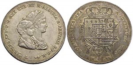 FIRENZE - Carlo Ludovico di Borbone (1803-1807) - Dena - 1807 - AG Pag. 27; Mont. 236 - qFDC