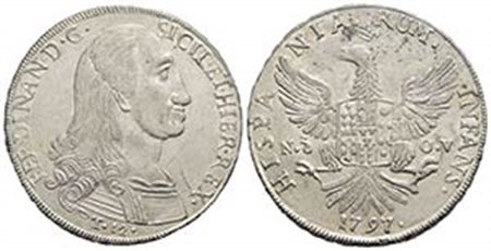 PALERMO - Ferdinando III di Borbone (1759-1816) - 12 Tarì - 1797 - AG Spahr 22/26; Mont. 252/256 Conservazione eccezionale