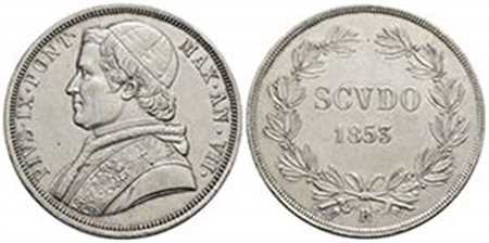 ROMA - Pio IX (1846-1866) - Scudo - 1853 A. VII - AG Pag. 394; Mont. 127 - qFDC