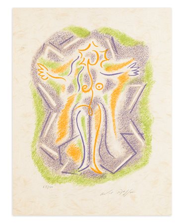 ANDRÉ MASSON (1896-1987) - Senza Titolo (Une étoile de craie)