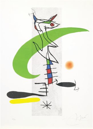 Joan Miró Barcellona 1893 - Palma di Maiorca 1983 La Translunaire, 1974...