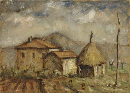 Fiorenzo Tomea Zoppè di Cadore (Bl) 1910 - Milano 1960 Umbria Olio su tavola,...