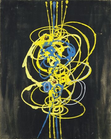 Roberto Crippa Milano 1921 - Bresso (Mi) 1972 Spirali, (1954) Olio su tela,...