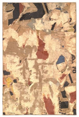 Mimmo Rotella Catanzaro 1918 - Milano 2006 Senza titolo, 1958 Décollage su...