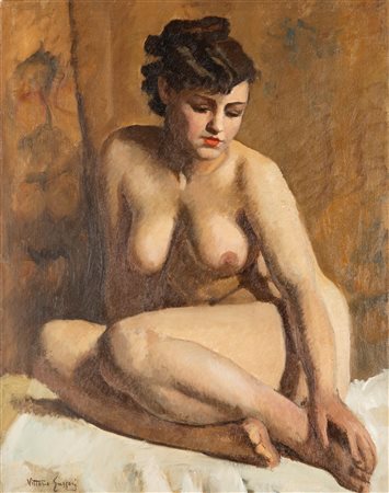 Vittorio Gussoni (Milano 1893-Sanremo 1968)  - Nudo femminile
