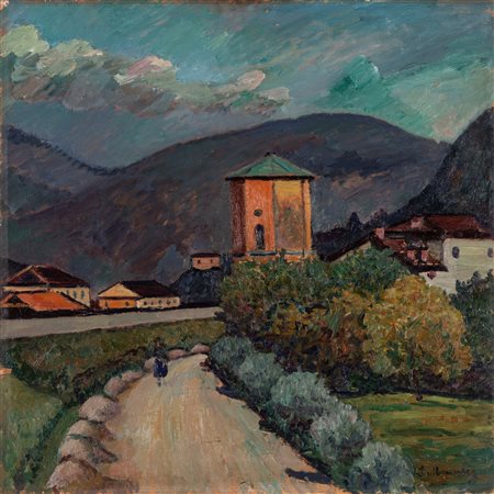 Piero Marussig (Trieste 1879-Pavia 1937)  - Paesaggio, 1932