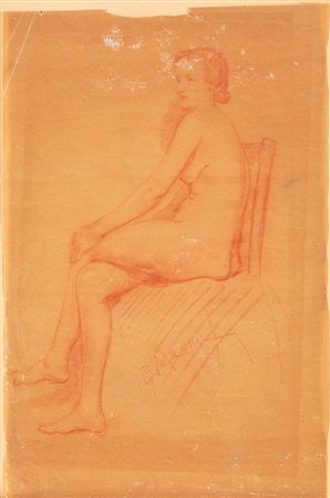 Giuseppe Magni (Pistoia 1869-Firenze 1956)  - Studio di nudo femminile