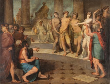 Giuseppe Errante (Trapani 1760-Roma 1821)  - La vendita delle schiave, 1808