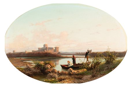 Alfonso Simonetti (Napoli 1840-Castrocielo 1892)  - Ritorno a Mantova, 1870
