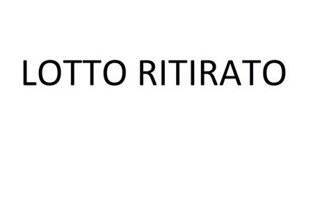 Lotto ritirato