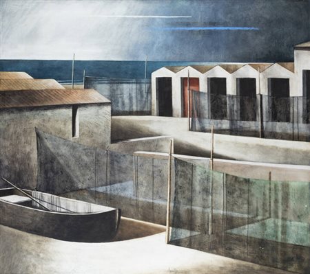 MARCELLO SCUFFI<BR>Tizzana (PI) 1948- 2021 Quarrata (PI)<BR>"Il bagno abbandonato" 2004