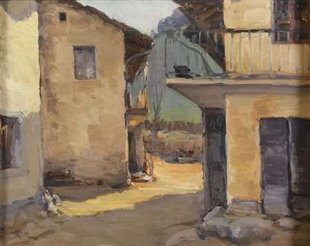 DIPINTO CASCINE DI ANGELO ROSSI, 1935