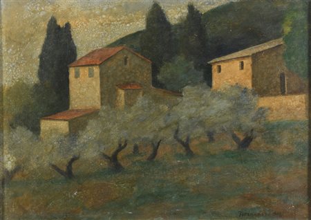 DIPINTO PAESAGGIO DI NINO TIRINNANZI