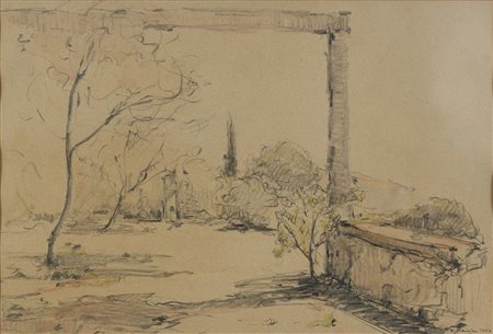 DISEGNO PAESAGGIO DI UMBERTO PRENCIPE