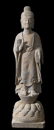 GRANDE BUDDHA IN PIETRA
Cina, XX secolo