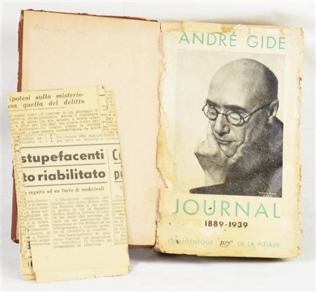 ANDRE' GIDE. JOURNAL 1889-1939 Gallimard, 1949 Danni