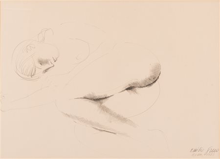 Emilio Greco (Catania, 1913 - Roma, 1995)  Nudo di donna