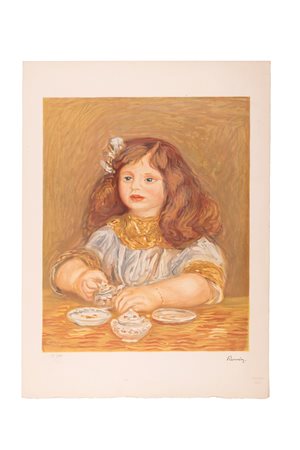 Pierre-Auguste Renoir ( Limoges, 1841 -  Cagnes-sur-Mer, 1919)  Bambina