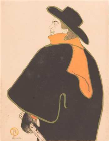 Henri de Toulouse-Lautrec Pittore (Albi, 1864 -  Château Malromé, 1901)  Aristide Bruant Dans Son Cabaret