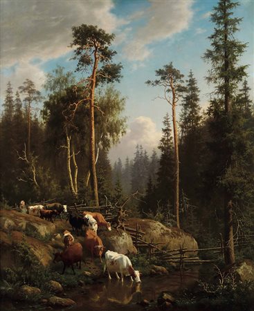 Bøgh Carl Henrik, Paesaggio con mucche