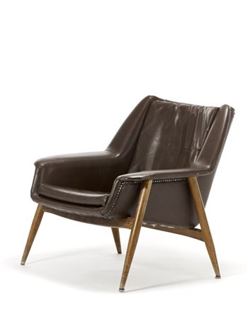 Walter Knoll Poltrona modello "854". Produzione Cassina, Meda, anni '60. Struttu