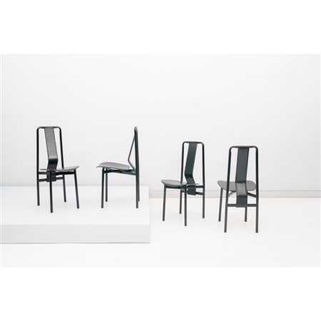 ACHILLE CASTIGLIONI, Quattro sedie modello “ Irma”