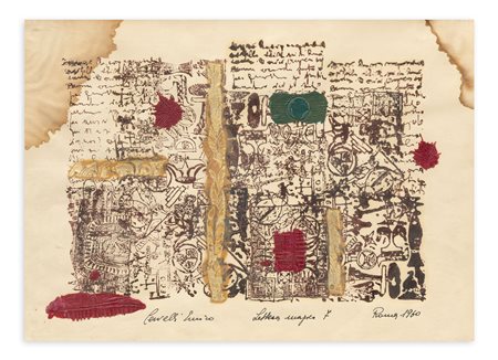 ENRICO CERVELLI (1927-1961) - Lettera magica 7, 1960