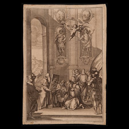 J.V. Francia?, San Giacomo reca l'icona della Vergine, 1725 circa