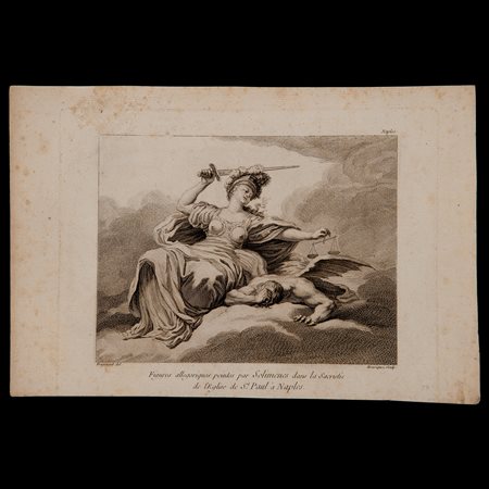 Benoit Louis Henriquez (Parigi 1732- 1806), Allegoria della Giustizia, Francia seconda metà del XVIII secolo