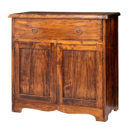 CREDENZA a due ante in legno di pioppo