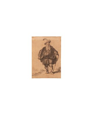 Rembrandt (da) (Leida, 1606 - Amsterdam, 1669) 
Il persiano 
 cm 11x8