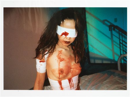 Noboyoshi Araki(Tokyo 1940)SHIKIJO (Bloody Blindfold Girl)iris print, cm...