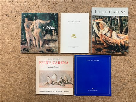 FELICE CARENA  - Lotto unico di 5 cataloghi