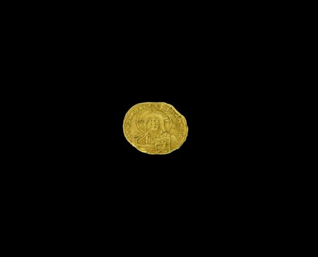 SOLIDO BIZANTINO DATAZIONE: 869-879 d. C. MATERIA E TECNICA: oro coniato...